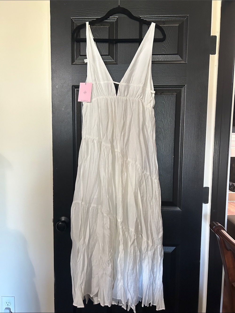 Hello Molly White Maxi Dress NWT